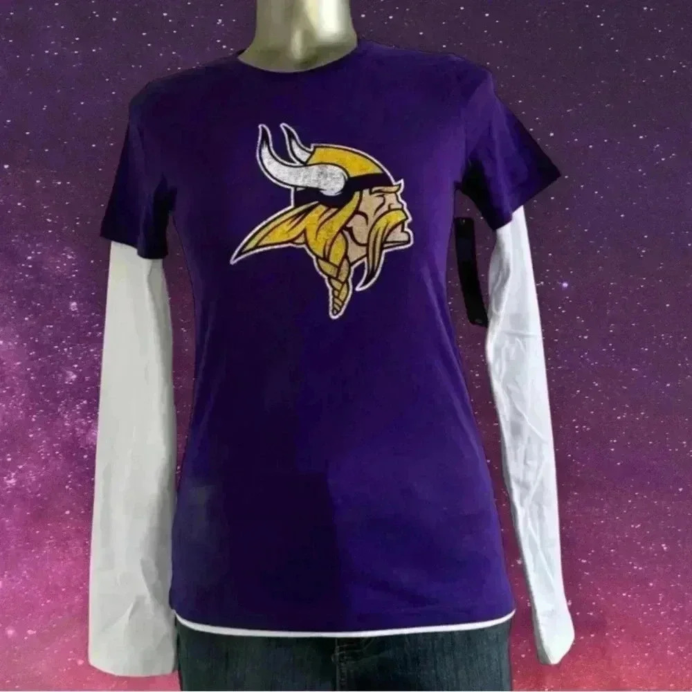 2 for $30 🆕 Youth | Minnesota Vikings Long Sleeve Top - Picture 3 of 16